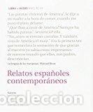 Livros: RELATOS ESPA&Ntilde;OLES CONTEMPORANEOS - AA.VV.