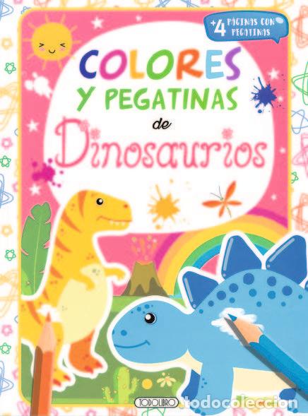 Livros: DINOSAURIOS 1 COLORES Y PEGATINAS - AA.VV