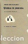 Libros: POEMAS DE PROVINCIA - GONZALEZ BLANCO, ANDRES
