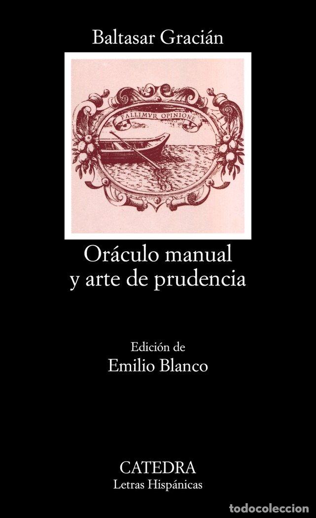 Livres: ORACULO MANUAL ARTE PRUDENCIA CATE - GRACIAN BALTASAR