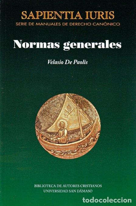 Libros: NORMAS GENERALES - DE PAOLIS, VELASIO