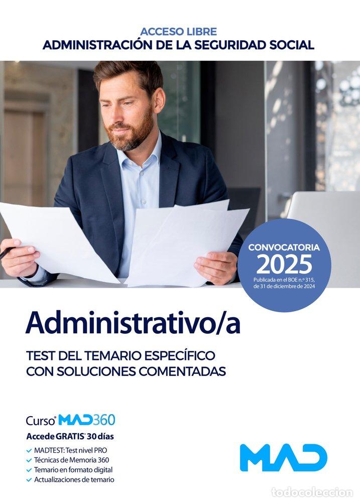 books: ADMINISTRATIVO/A SEGURIDAD SOCIAL ACCESO LIBRE TEST ESPECIF - AA.VV
