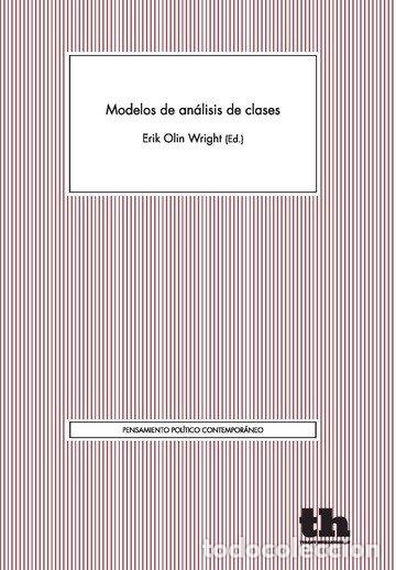 Libros: MODELO ANALISIS DE CLASES - OLIN WRIGHT, ERIK