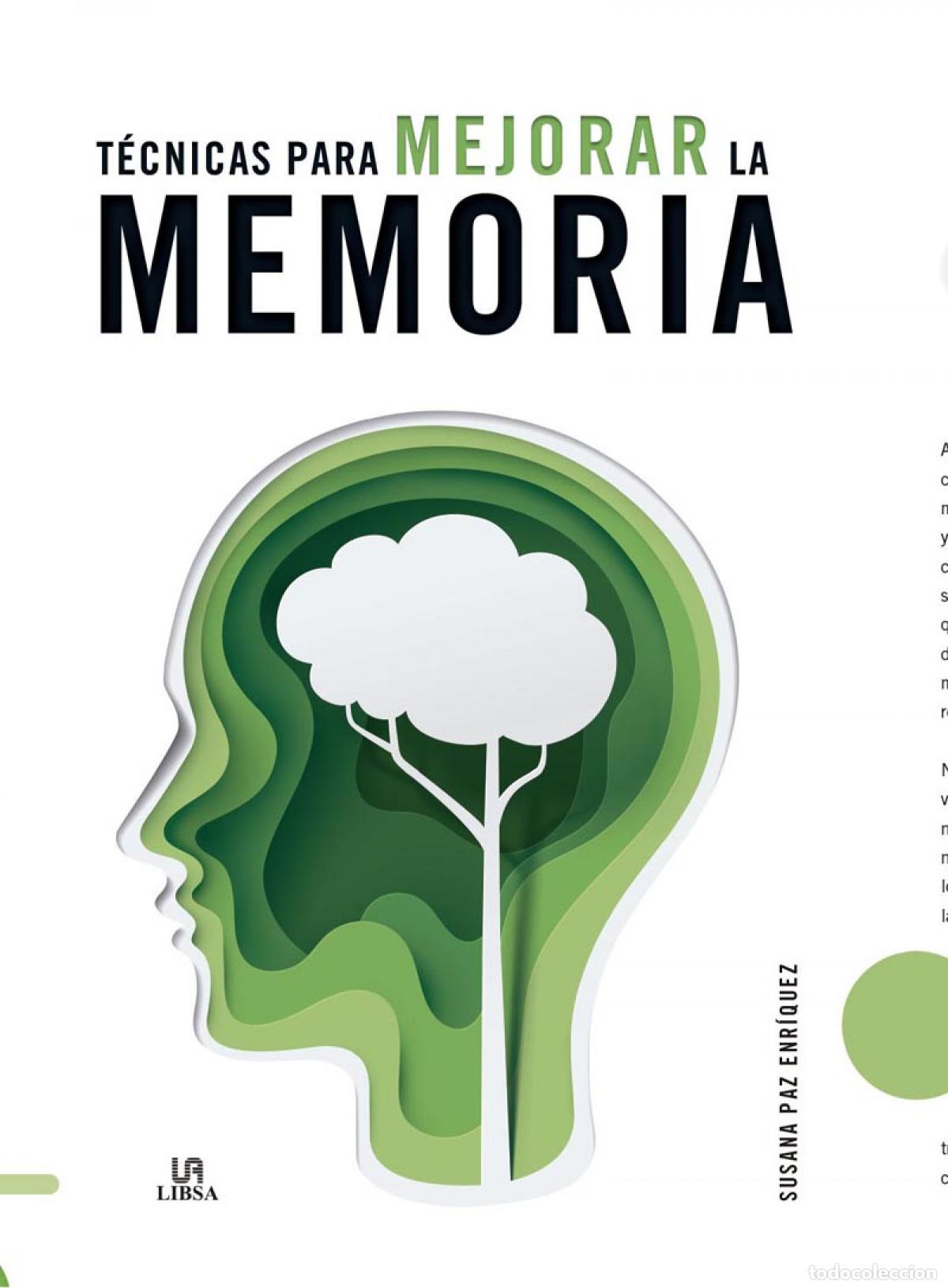 Libros: T&Eacute;CNICAS PARA MEJORAR LA MEMORIA - Paz Enr&iacute;quez, Susana