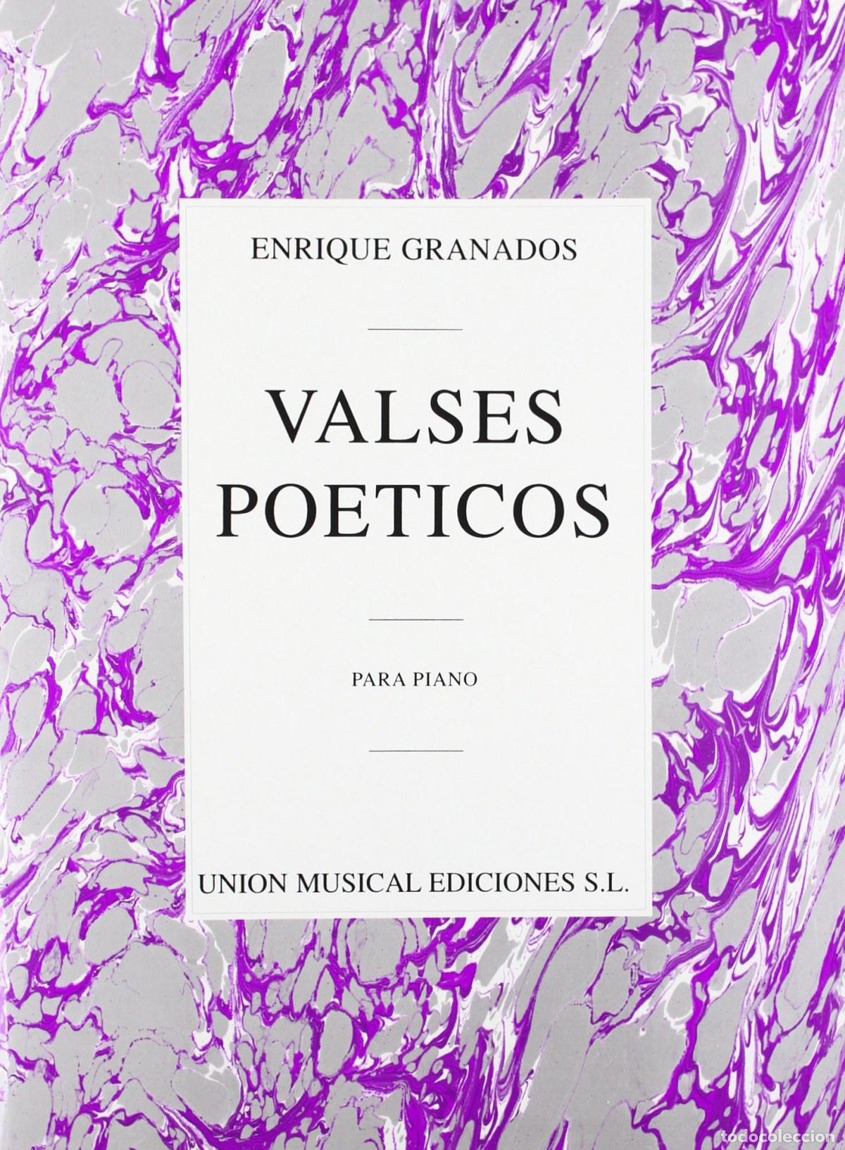 Livros: VALSES PO&Egrave;TICOS PARA PIANO - GRANADOS, ENRIQUE