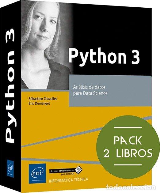 Libri: PYTHON 3 PACK 2 LIBROS ANALISIS DE DATOS PARA DATA SCIENCES - SEBASTIEN CHAZALLET
