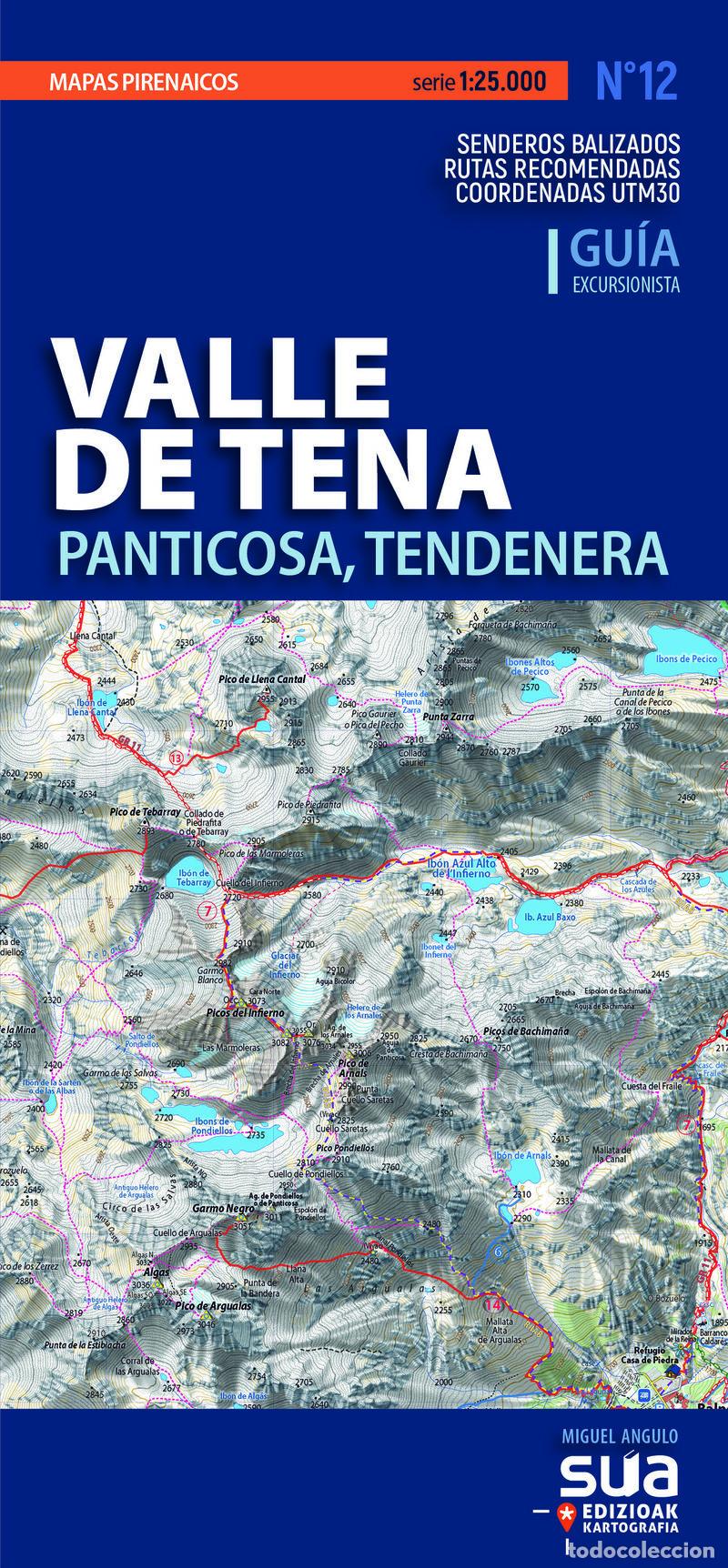Libri: VALLE DE TENA - MAPAS PIRENAIC - ANGULO, MIGUEL