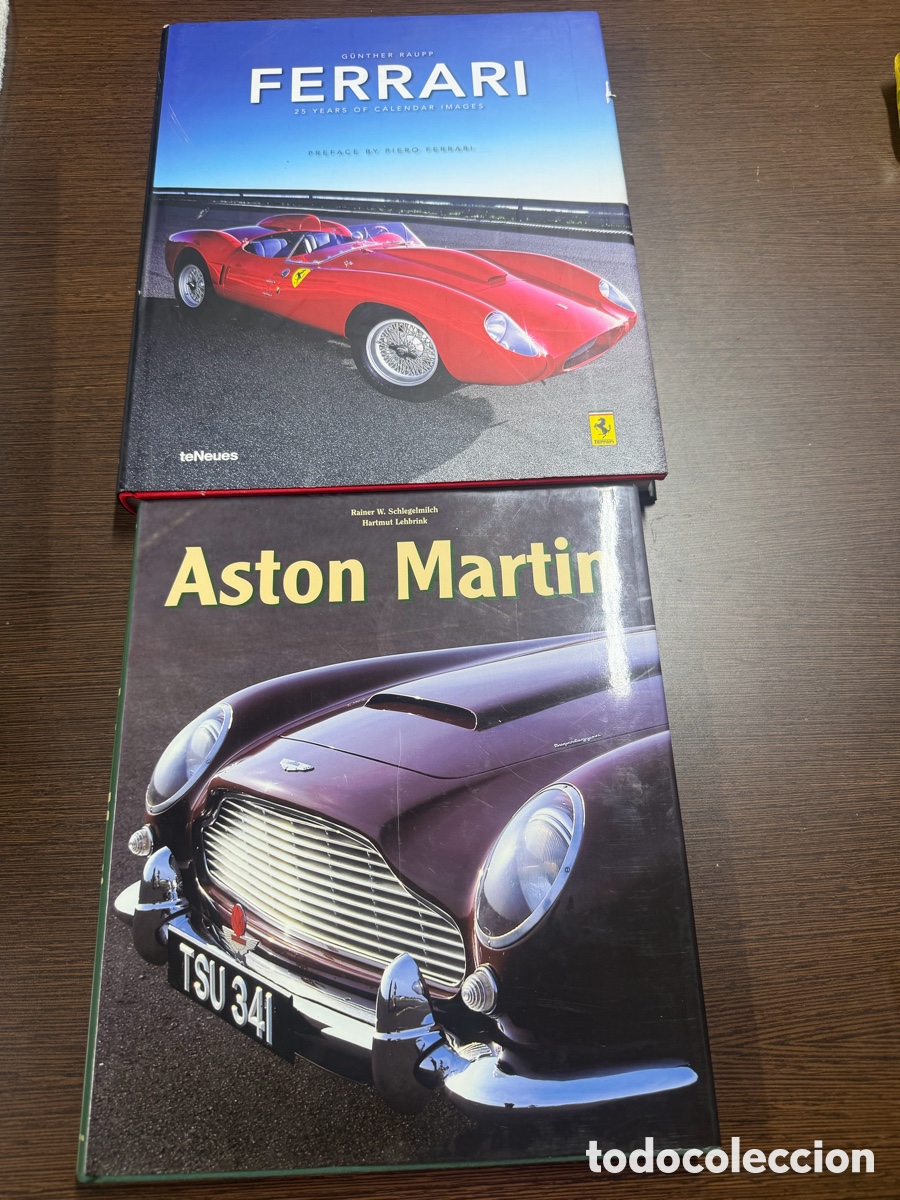 Libros: &rdquo;Lote libros Ferrari y Aston Martin gran formato c