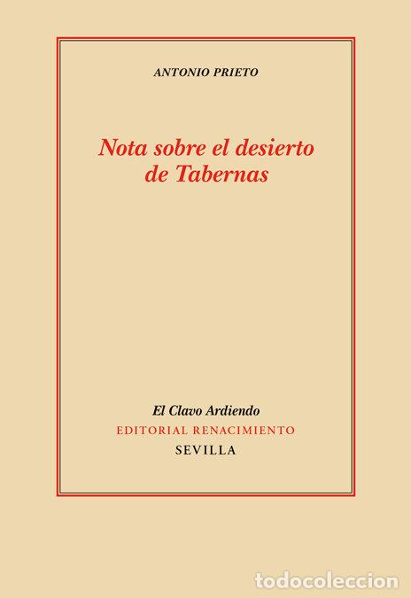 Libros: NOTA SOBRE EL DESIERTO DE TABERNAS - PRIETO, ANTONIO