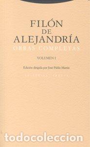 Libros: FILON DE ALEJANDRIA OBRAS COMPLETAS I - MARTIN, JOSE PABLO