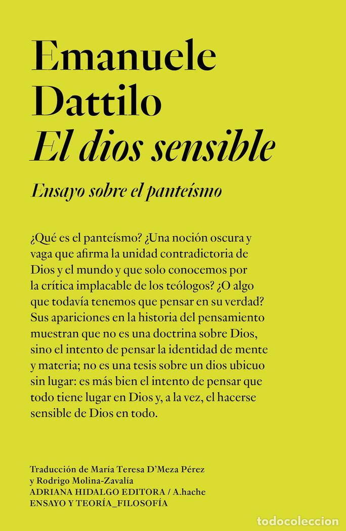 Libros: DIOS SENSIBLE,EL - DATTILO, EMANUELE