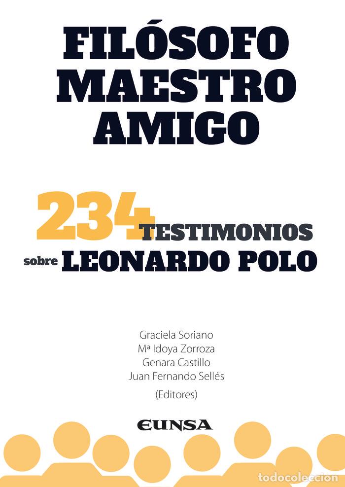 Libros: FILOSOFO MAESTRO Y AMIGO - SELLES DAUDER JUAN FERNANDO