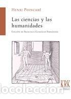 Libros: CIENCIAS Y LAS HUMANIDADES,LAS - POINCARE, HENRI