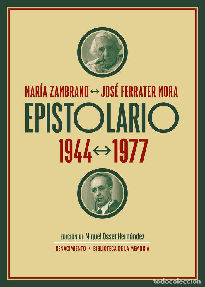 Livros: EPISTOLARIO 1944 1977 - FERRATER MORA
