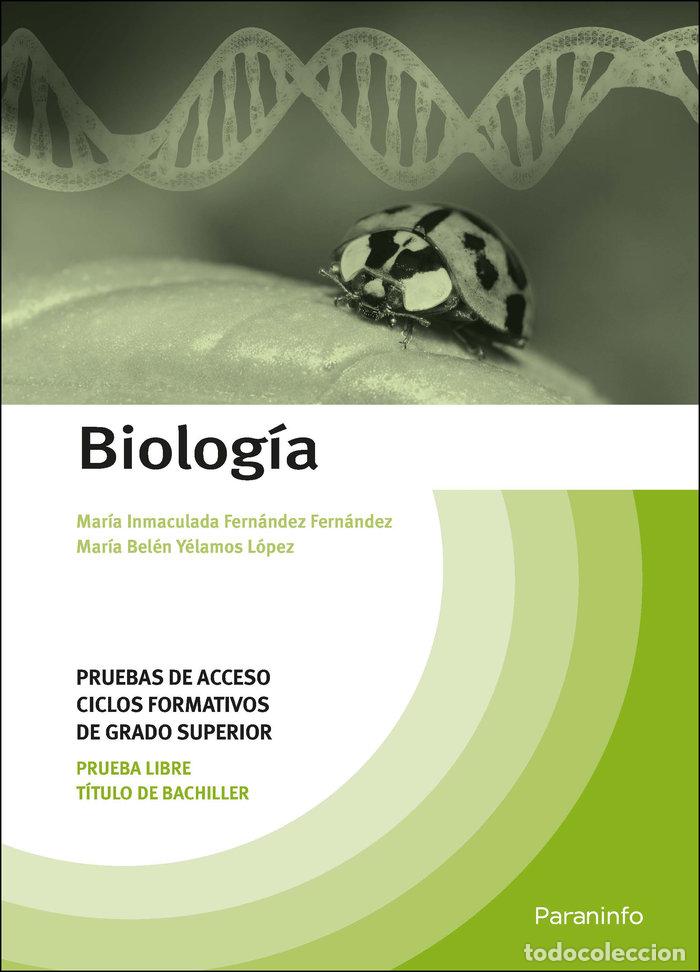 Livres: BIOLOGIA PRUEBAS ACCESO CICLO FORMATIVO - YELAMOS LOPEZ, MARIA BELEN