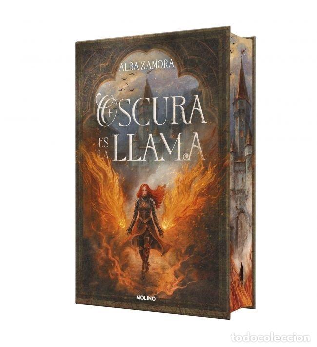 Libros: OSCURA ES LA LLAMA EDICION LIMITADA CON CANTOS TINTADOS - ALBA ZAMORA