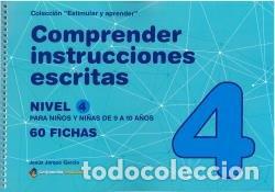 Libros: COMPRENDER INSTRUCCIONES ESCRITAS NIVEL 4 - JARQUE GARCIA, JESUS
