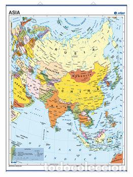 Libros: MAPA POSTER ASIA ENVARILLADO POLITICO 50X70 - EDIGOL