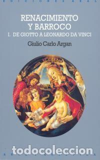 Livros: RENACIMIENTO Y BARROCO I - ARGAN, J.C.