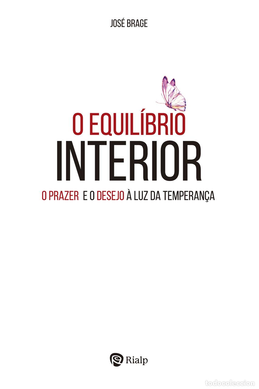 Livros: O EQUIL&Iacute;BRIO INTERIOR - Brage Tu&ntilde;&oacute;n, Jos&eacute;