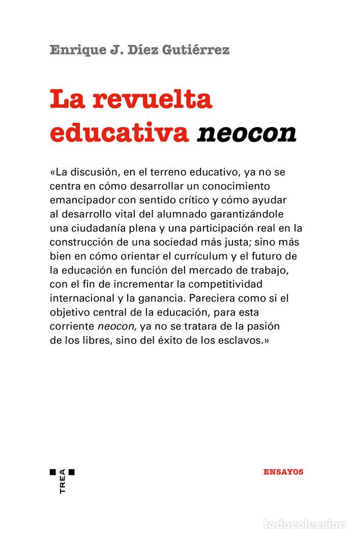 Livres: REVUELTA EDUCATIVA NEOCON,LA - DIEZ GUTIERREZ, ENRIQUE JAVIER