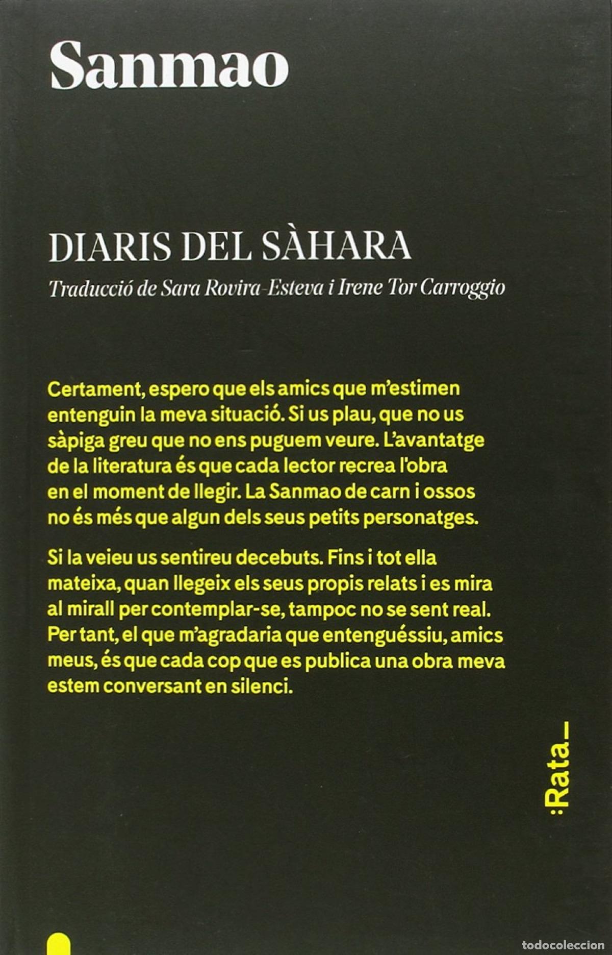 Livres: DIARIS DEL SAHARA - Sanmao
