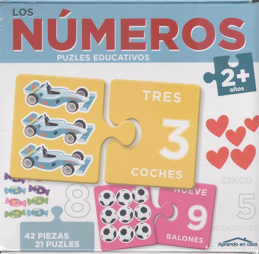 Livros: LOS N&Uacute;MEROS (2+ A&Ntilde;OS) - APRENDO EN CASA - PUZLES EDUCATIVOS (42 PIEZAS PARA 21 PUZLES) - VV.AA.