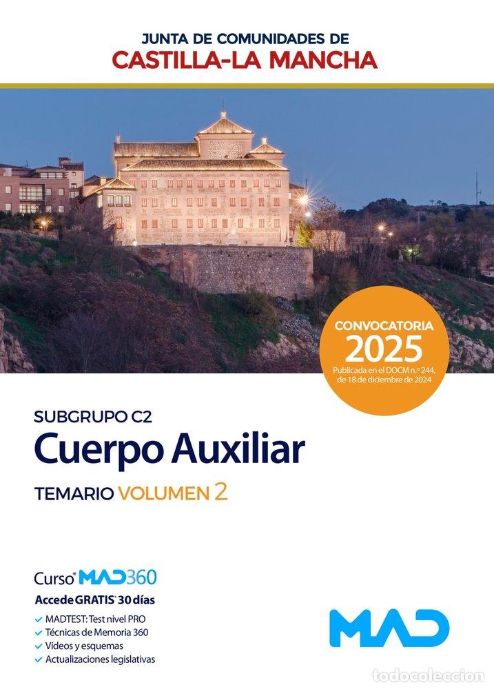 Libros: CUERPO AUXILIAR SUBGRUPO C2 TEMARIO 2 JUNTA COMUNIDADES CAS - AA.VV