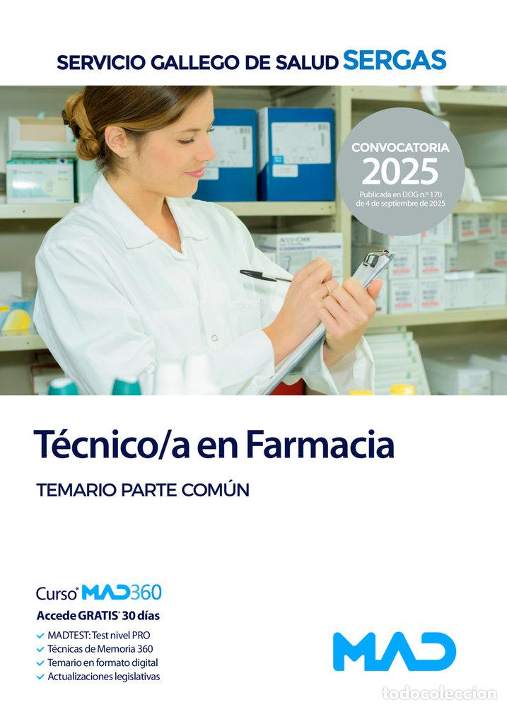 Libros: TECNICO/A FARMACIA TEMARIO PARTE COMUN SERVICIO GALLEGO SALU - AA.VV