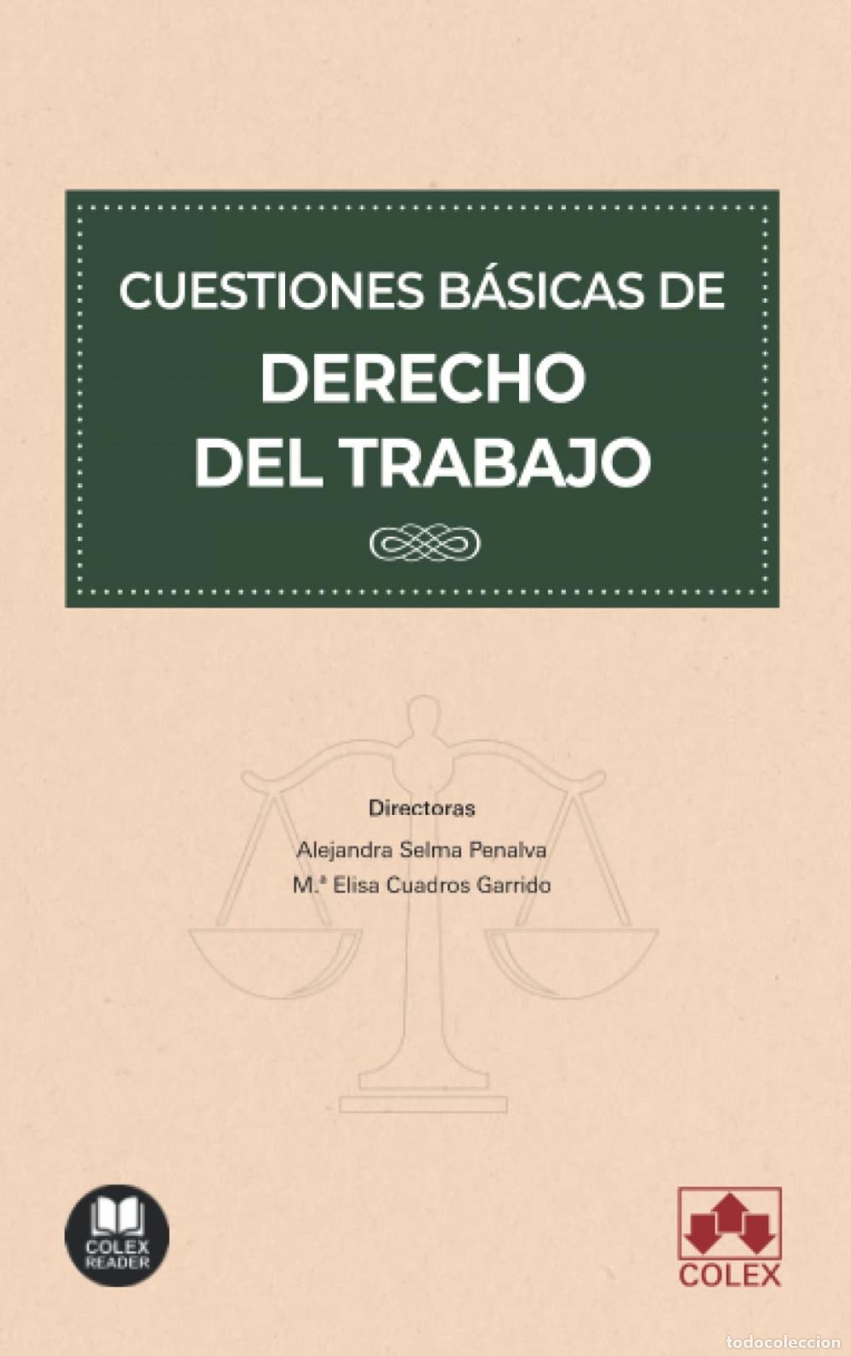 Libros: CUESTIONES B&Aacute;SICAS DE DERECHO DEL TRABAJO - Selma Penalva, Alejandra