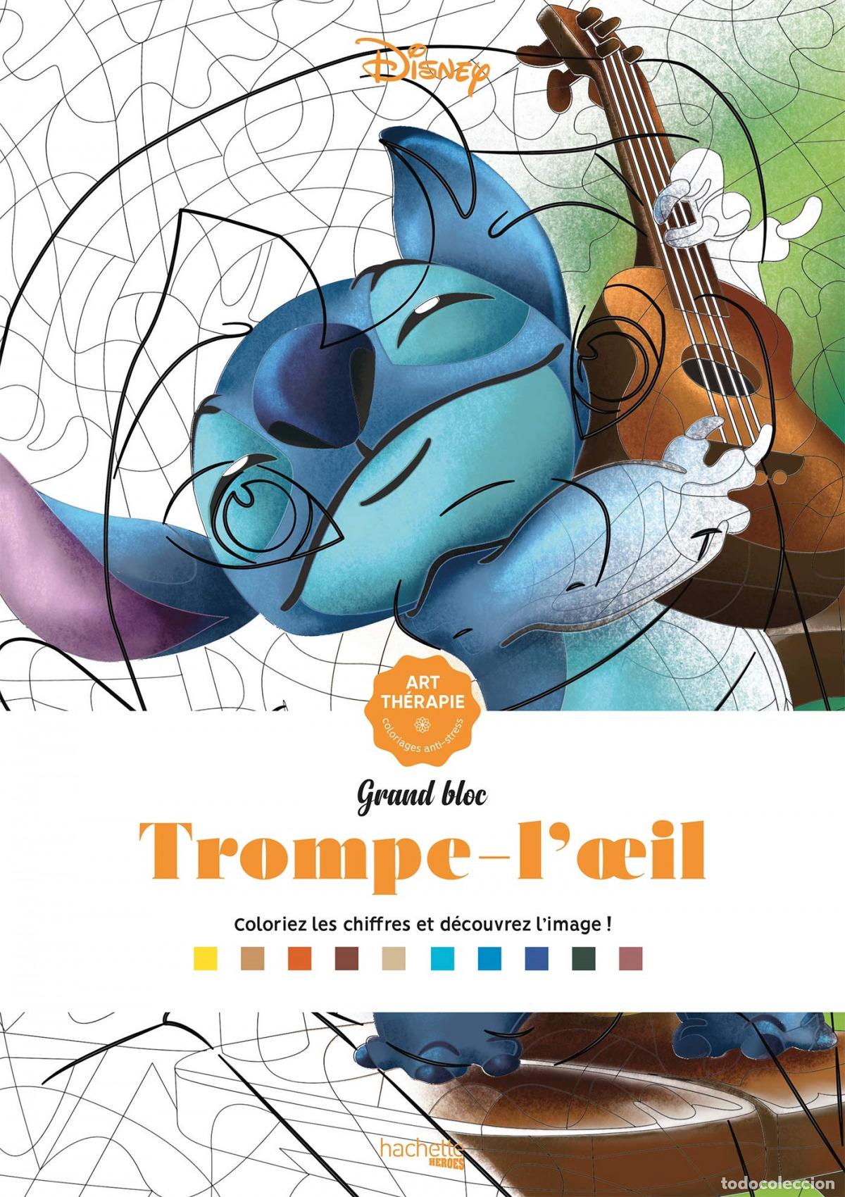 B&uuml;cher: TROMPE-L'OEIL - 50 COLORIAGES ANTI-STRESS - DISNEY EDITIONS