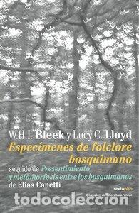 Livres: ESPECIMENES DE FOLCLORE BOSQUIMANO - BLEEK