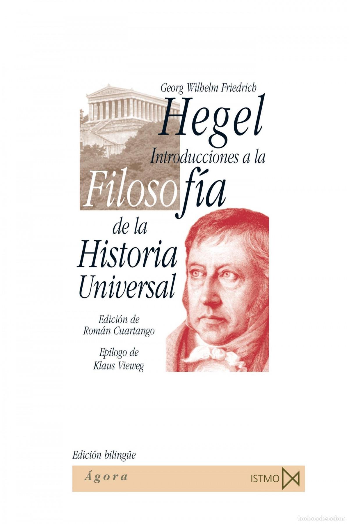 Libros: INTRODUCCIONES A LA FILOSOF?A DE LA HISTORIA UNIVERSAL - HEGEL, GEORG WILHELM FRIEDRICH
