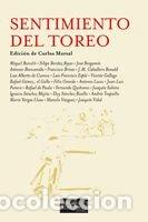 Libros: SENTIMIENTO DEL TOREO - MARZAL, CARLOS