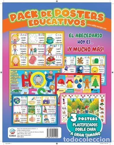 Livros: PACKS DE POSTERS EDUCATIVOS EL ABECEDARIO - EDIBA