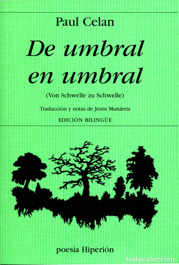 Livros: DE UMBRAL EN UMBRAL - CELAN, PAUL