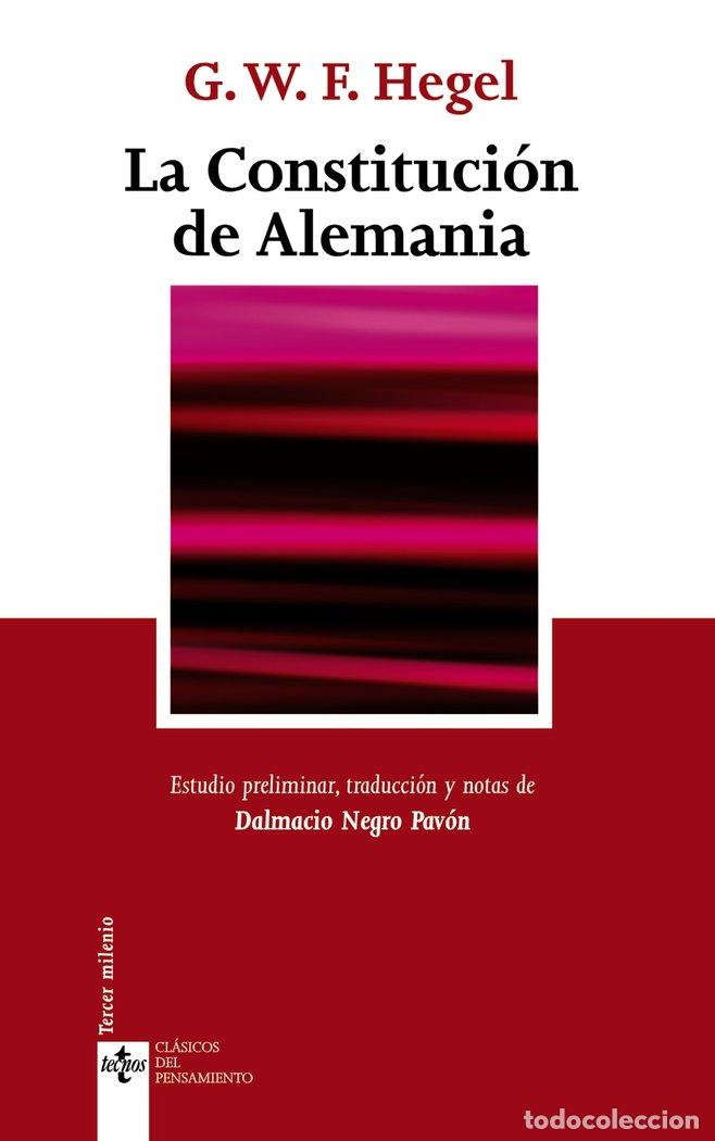 Livres: CONSTITUCION DE ALEMANIA,LA - HEGEL, GEORG