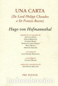 Libri: UNA CARTA - HOFMANNSTHAL, HUGO VON