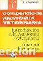 Livres: COMPENDIO DE ANATOMIA VETERINARIA - SCHWARZE, E.