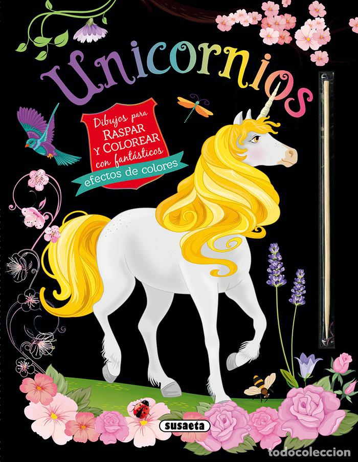 Libros: UNICORNIOS. DIBUJOS PARA RASPAR Y COLOREAR - Ediciones, Susaeta