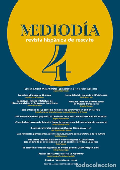 B&uuml;cher: MEDIODIA REVISTA HISPANICA DE RESCATE 4 - MEDIODIA REVISTA HISPANICA DE RESCATE