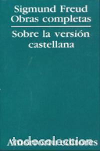 Livros: OBRAS COMPLETAS FREUD SOBRE LA VERSION CASTELLANA - FREUD, SIGMUND