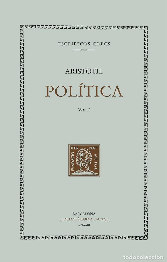 Libri: POLITICA VOL I TELA - ARISTOTIL