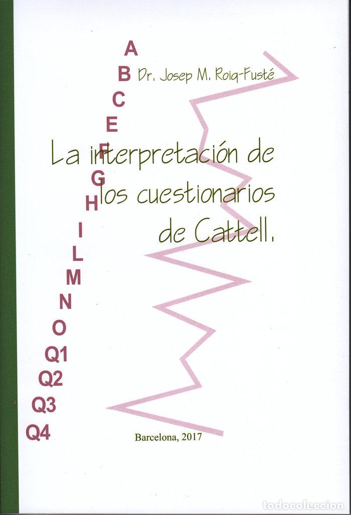 books: LA INTERPRETACION DE LOS CUESTIONARIOS DE CATTELL - ROIG FUSTE, JOSEP M.