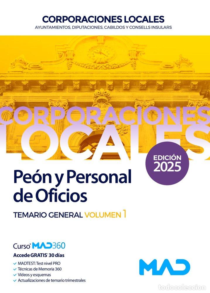 Libri: PEON Y PERSONAL OFICIO 1 AYUNTAMIENTO DIPUTACION Y CORPORAC - AA.VV