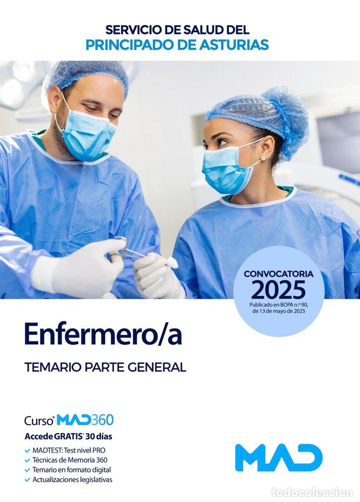 Libri: ENFERMERO;A TEMARIO PARTE GENERAL PRINCIPADO ASTURIAS 2025 - AA.VV