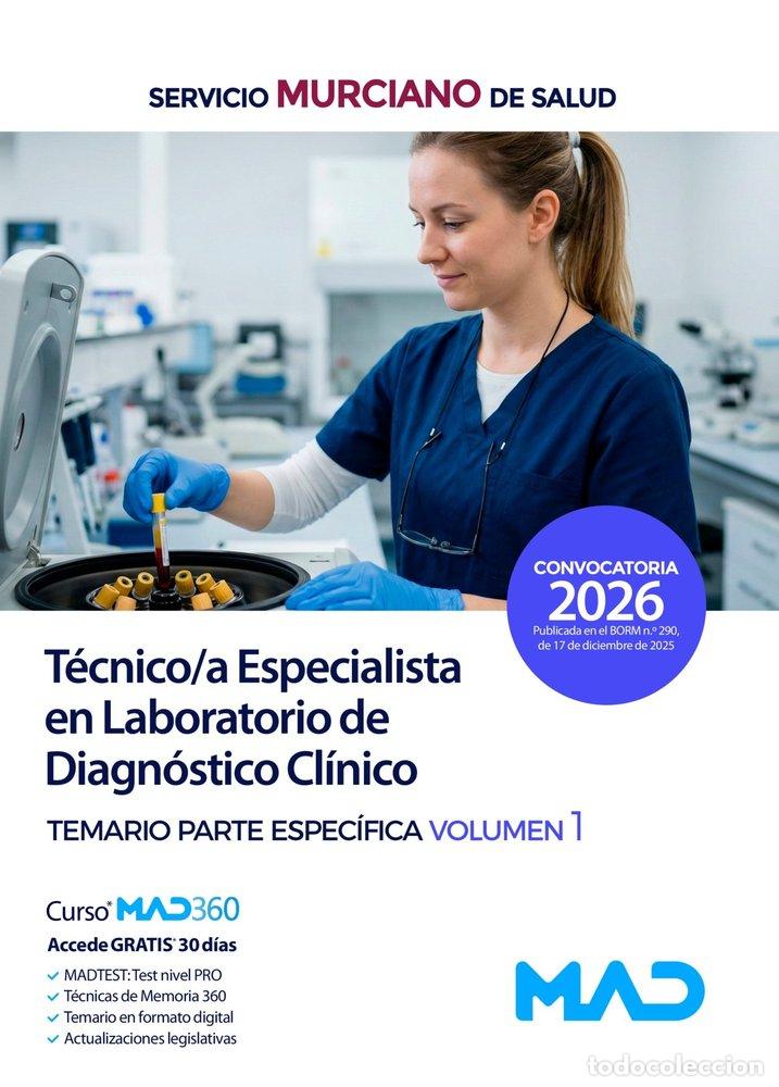 Libros: TECNICO/A ESPECIALISTA LABORATORIO DIAGNOSTICO CLINICO TEMAR - AA.VV