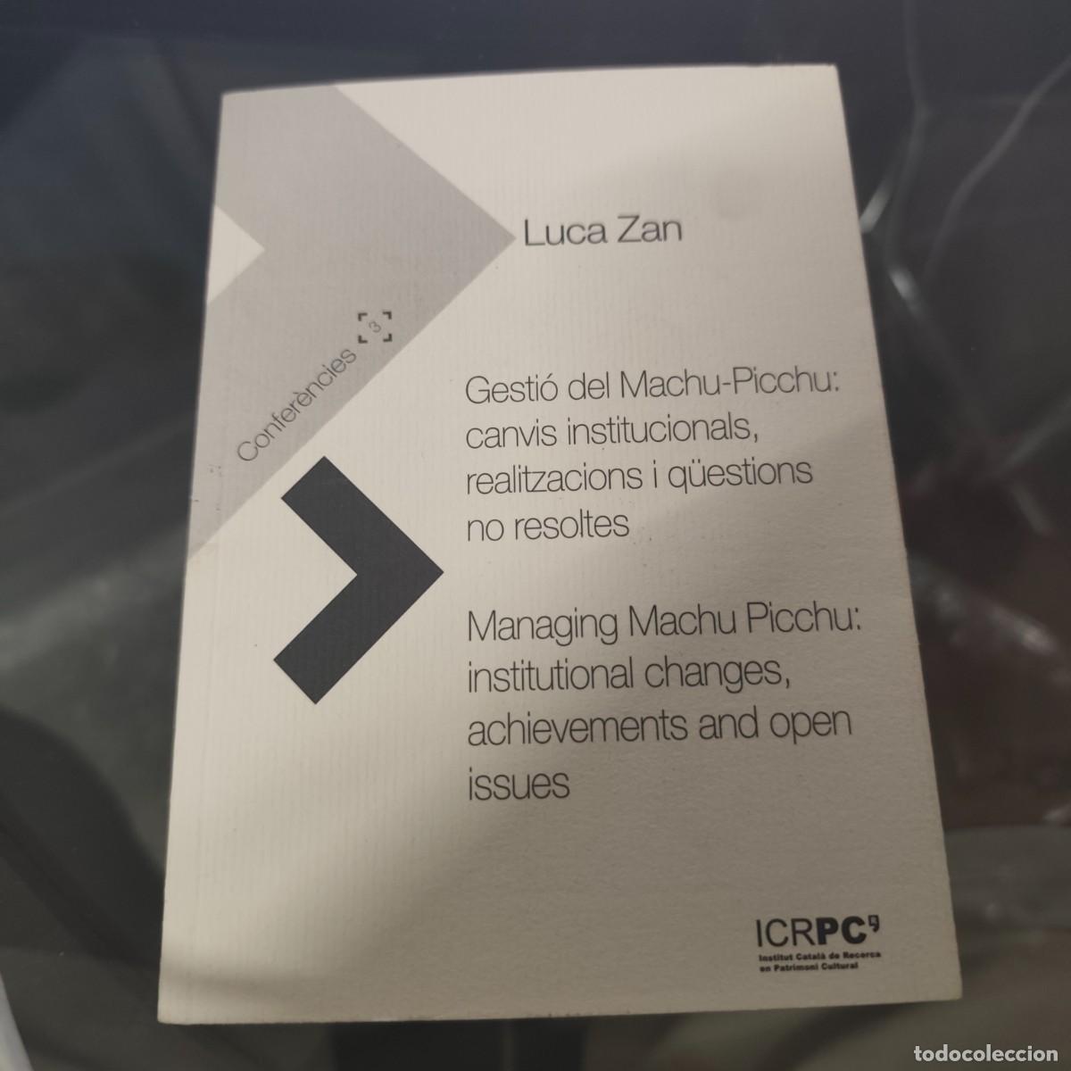 Libros: Gesti&oacute; del Machu-Picchu &ndash; Luca Zan & Maria Lusiani