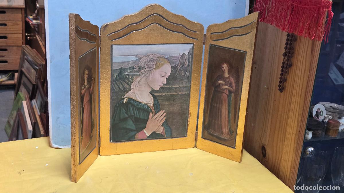 Libros: triptico religioso dorado