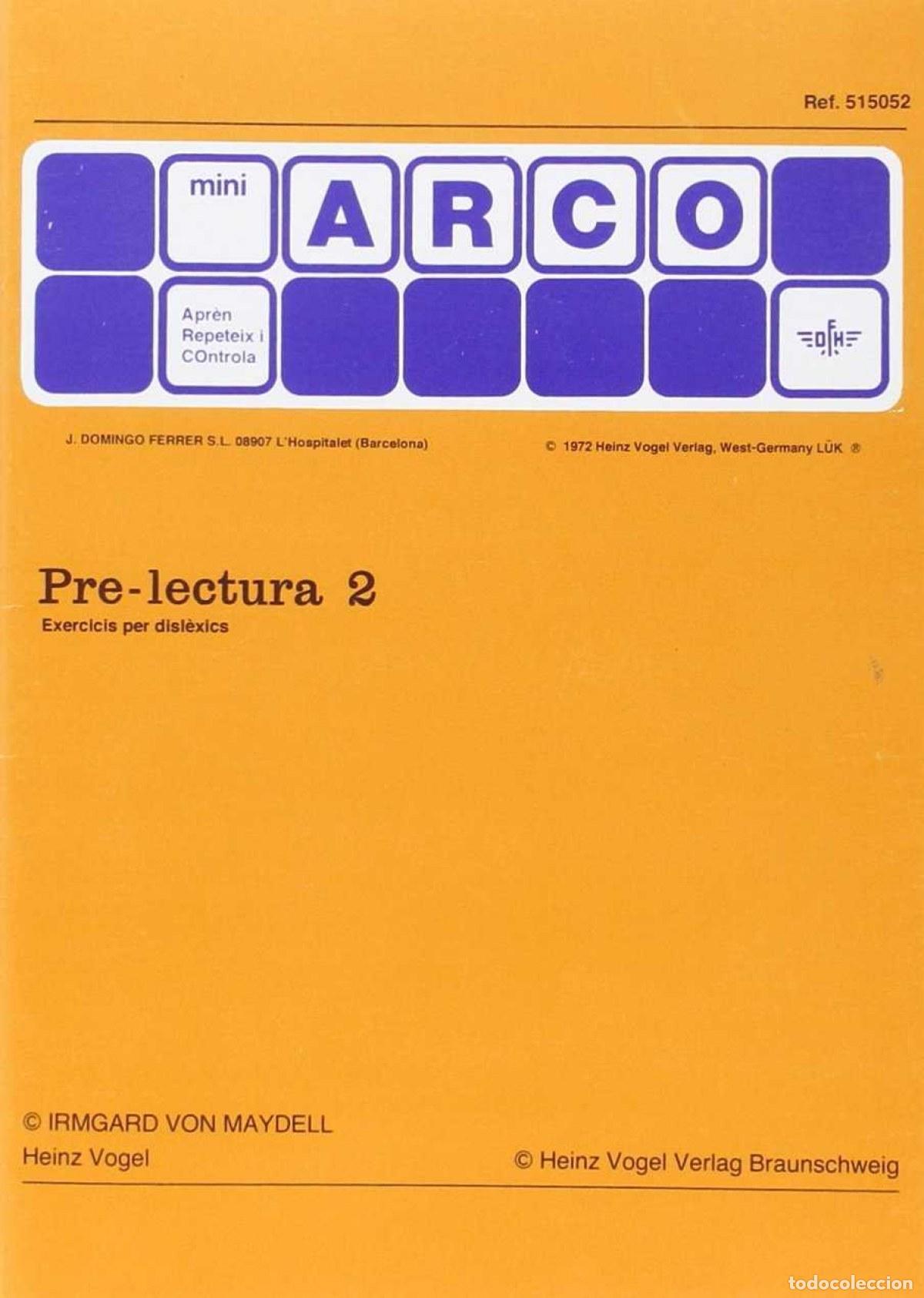 B&uuml;cher: PRE-LECTURA 2 EXERCISIS PER DISLEXIS - MINI ARCO - Varios autores